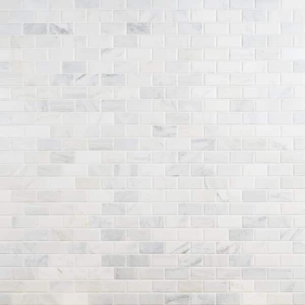 Oriental 12 in. x 12 in. x 8 mm Marble Floor and Wall Tile