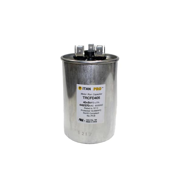 Unbranded Packard 440-Volt 40/5 MFD Dual Rated Motor Run Round Capacitor