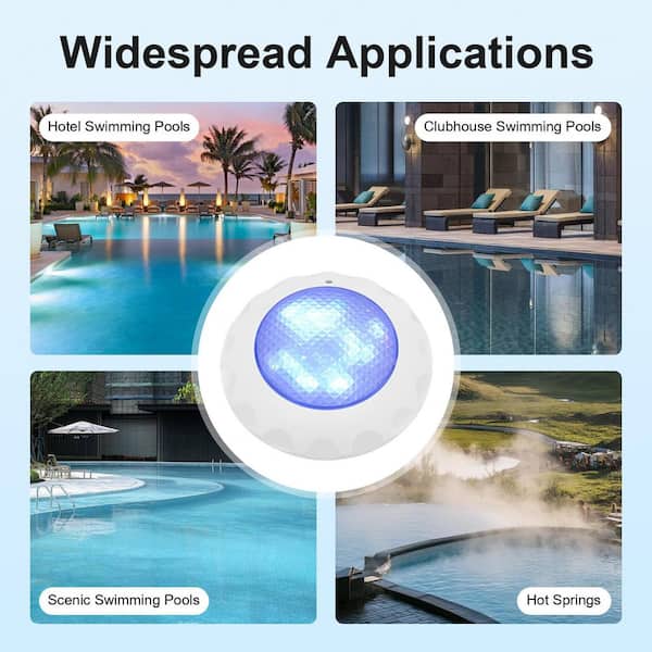 YIYIBYUS 12-Volt 45-Watt Swimming Pool Light RGB LED Light with