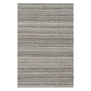 Lineage Brown 4 ft. x 6 ft. Woven Heathered Polyester Rectangle Outdoor Area Rug