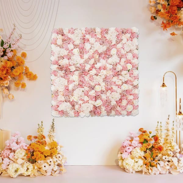 flower wall クリアポスター YIYIBYUS 39 in. Multi-colored Artificial Flower Wall Panel Rose