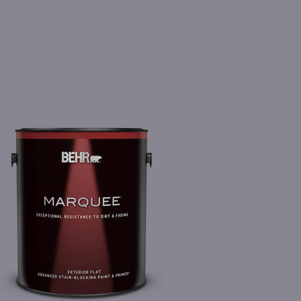 BEHR MARQUEE 1 gal. #MQ5-03 Old Amethyst Flat Exterior Paint & Primer