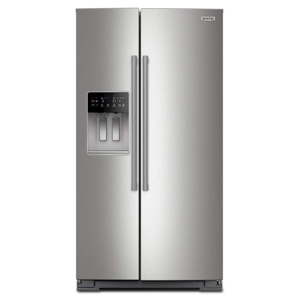 まい Maytag 36 in. 28.7 cu. ft. Full-Depth Side-by-Side Refrigerator in