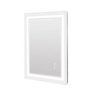 47 in. W x 24 in. H Large Rectangular Frameless Wall-Mount Anti-Fog LED Light Bathroom Vanity Mirror