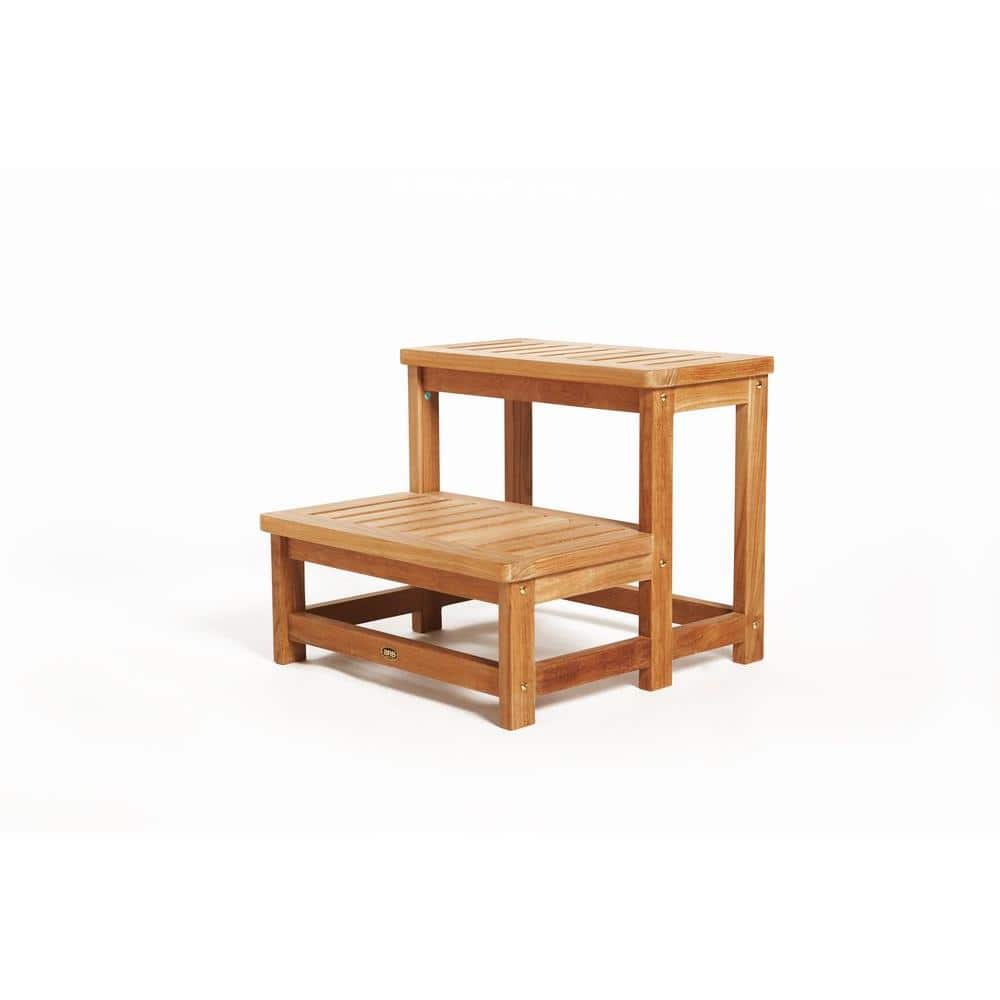 Fiji 34.5 Inch Teak Wood Bathtub Seat and Caddy