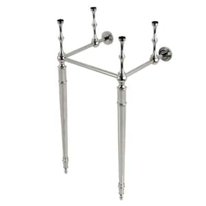 Fauceture Brass Console Sink Leg in Polished Nickel