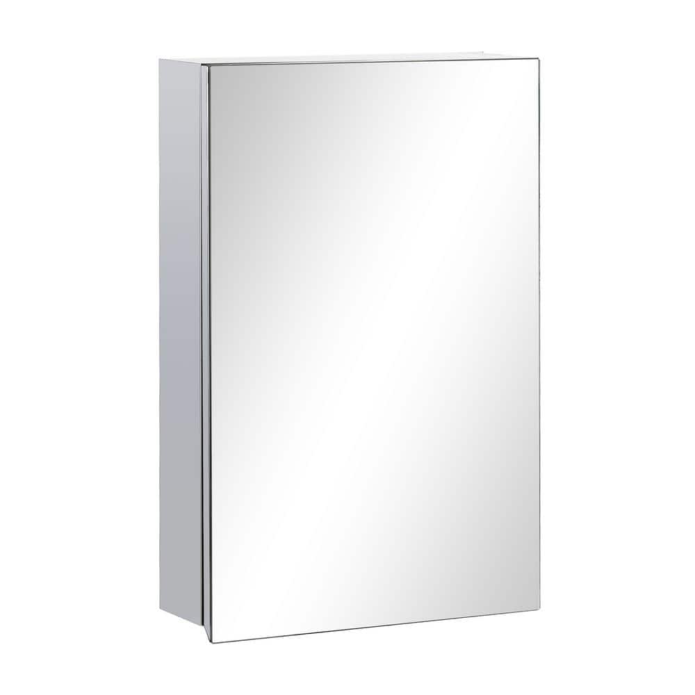 15 in. W x 24 in. H Rectangular Stainless Steel Medicine Cabinet with Mirror, Bathroom Mirror Cabinet with Shelf price history on PriceWatchPro