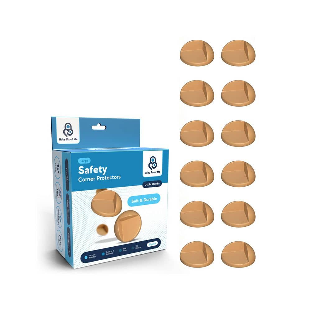 Large TPE Safety Corner Protectors (12-PACK) Oak price history on PriceWatchPro
