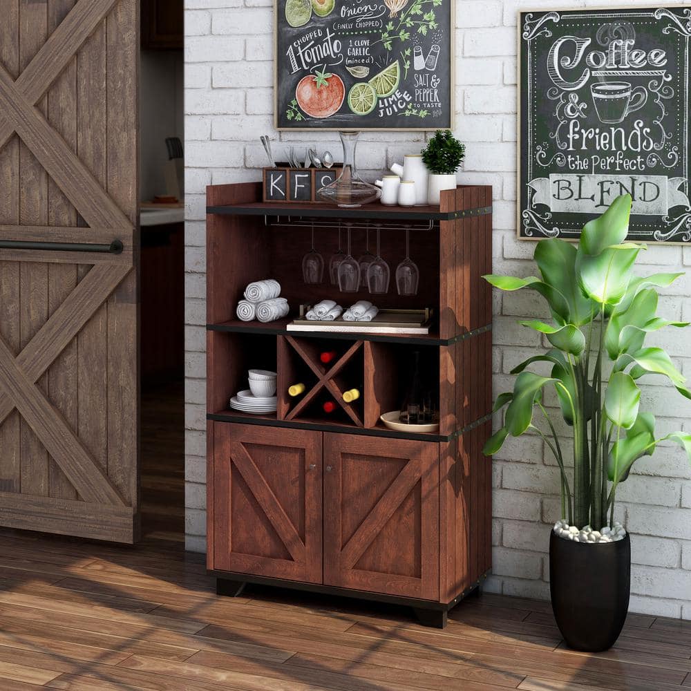 Capalli Vintage Walnut Buffet with Multi-Storage