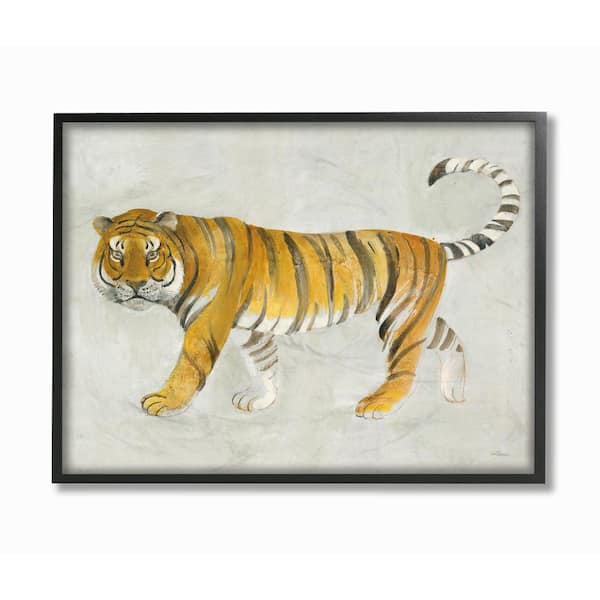 Large Tiger Box Canvas Art Print Artwork framed 30"x20"