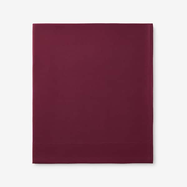 The Company Store Legends Hotel Merlot Velvet Flannel Full Flat Sheet