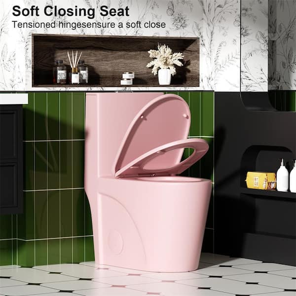 LUXSHERY 1.1/1.60 GPF Dual-Flush Floor Mounted Elongated 1