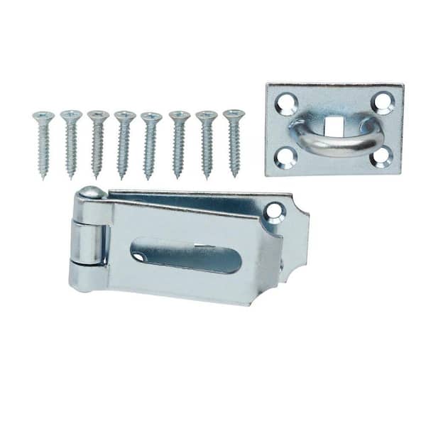 Everbilt 7-1/2 in. Zinc-Plated Fixed Staple Safety Hasp
