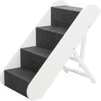 TRIXIE White Adjustable Pet Steps 4-Step 39495