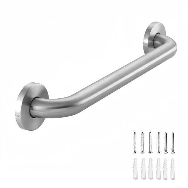 Anqtovp 12 in. Concealed Screw Safety Grab Bar Anti-Slip Handrail in ...