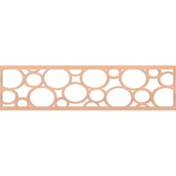 Ekena Millwork Hemingway Fretwork 0.375 in. D x 47 in. W x 12 in. L Alder Wood Panel Moulding