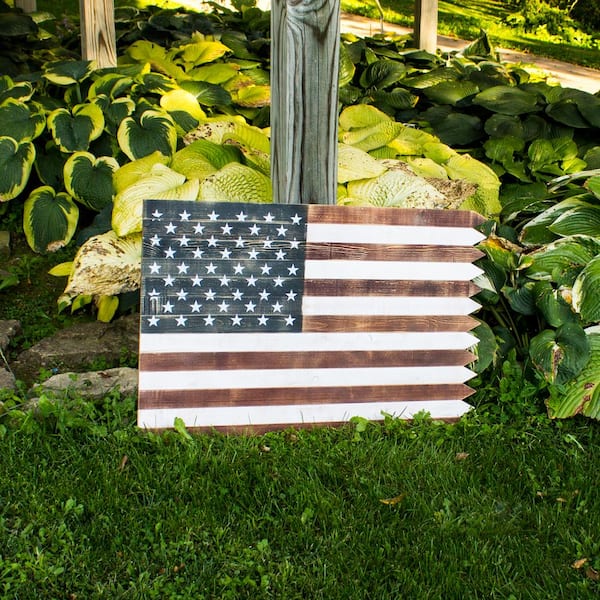 Wooden Flag - Outdoor Flag | Handmade Flag | Rustic American Flag | Wood Sign | Wall Hanging Flag | Patriotic Wood fashion Flag