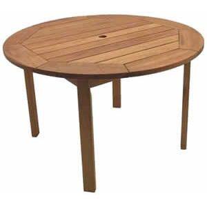 Milano Eucalyptus 5-Piece Round Patio Dining Set with Armchairs