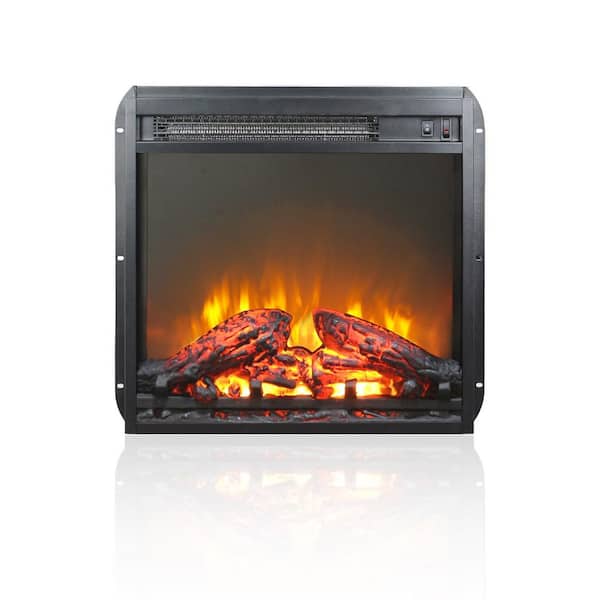 19 in. Direct Vent Electric Fireplace Insert with Remote Control and Overheating Protection