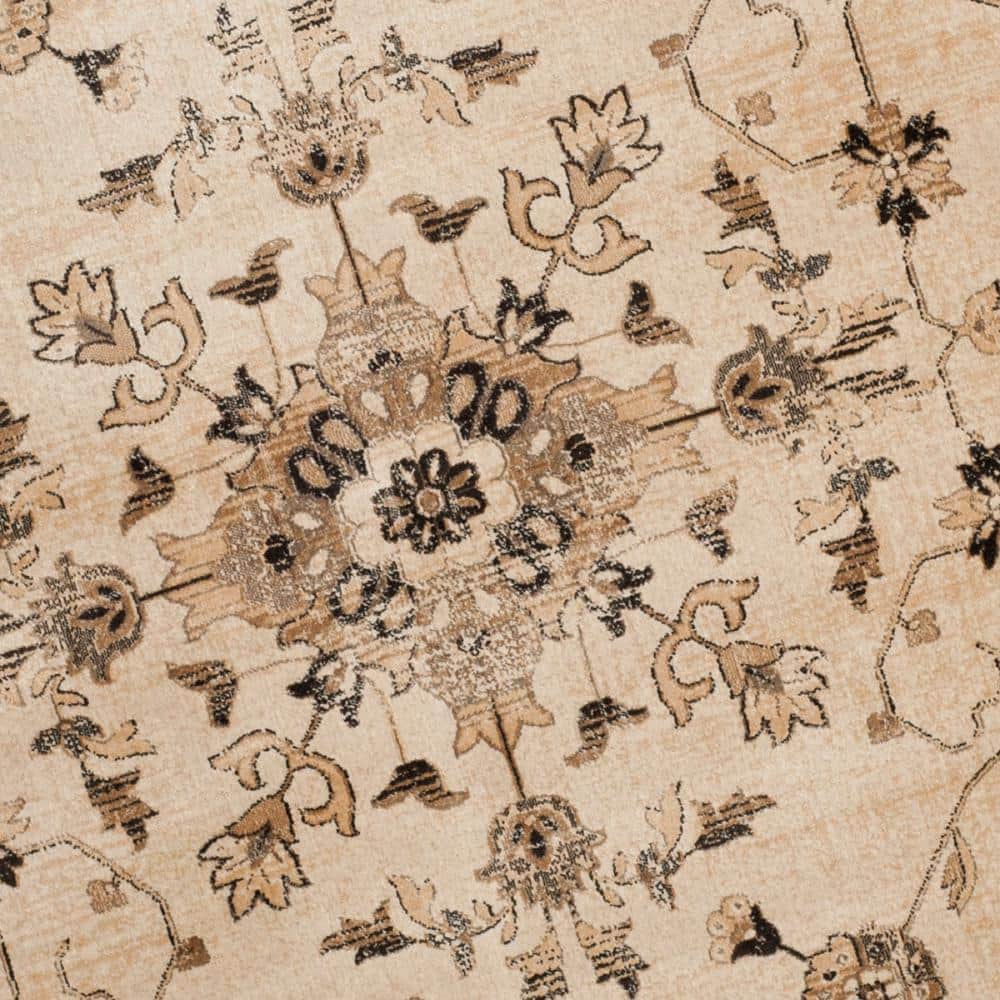 Elegance Reimagined Gray Wool-Blend 6' Round Area Rug