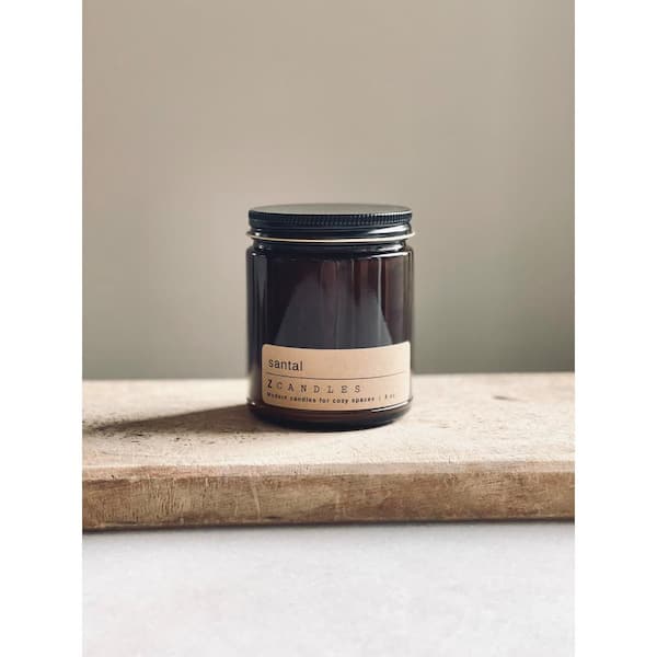 Z CANDLES Santal, Amber Jar Candle 8 oz.