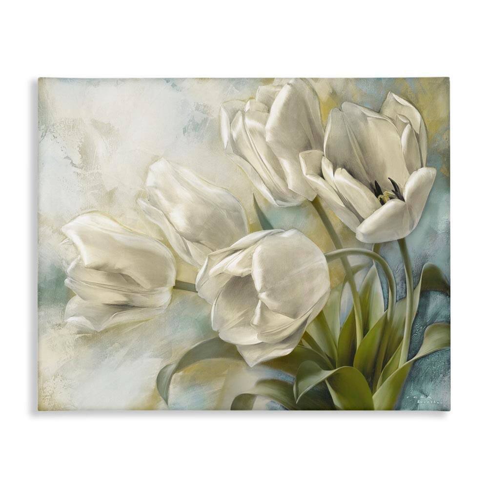 Curling Tulip Blooms by Igor Levashov Unframed Nature Graphic Art Print 36 in. x 48 in. price history on PriceWatchPro