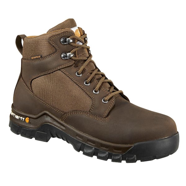 Carhartt Men's Rugged Flex WP 6 in. Steel Toe Work Boot-Brown-(11.5W)  FF6213-M-11.5W - The Home Depot