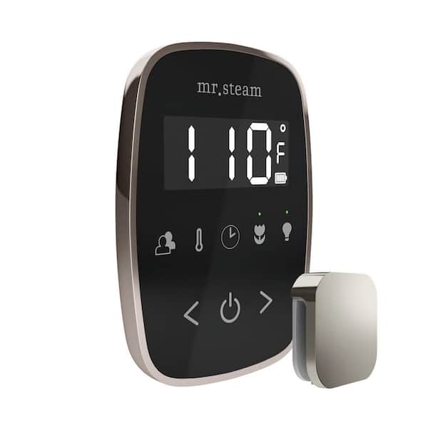 Mr. Steam TempoFlex Steam Shower Control and Steamhead in Black Polished Nickel