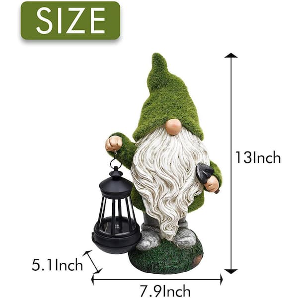 Solar Garden Moss Gnome I Shop Outdoor Decor I FAST SHIPPING - The