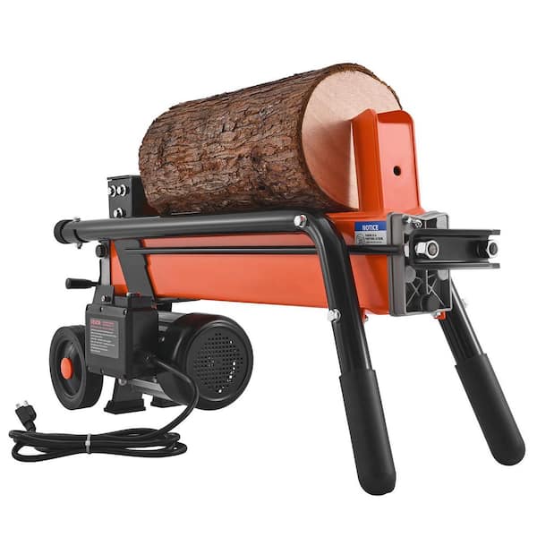 Electric Log Splitter, 6.5 Tons Electric Wood Splitter, 1, 500W 15 Amp Motor with 6 in. Wheels, Efficient and Secure