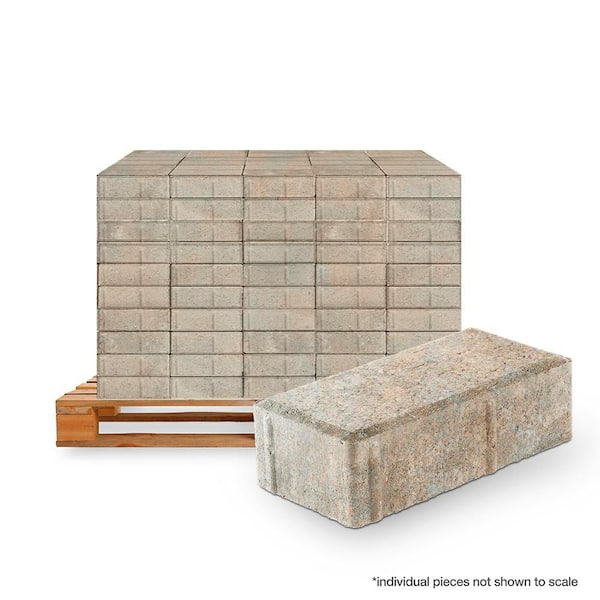 Holland 7.87 in. L x 3.94 in. W x 2.36 in. H 60 mm Hickory Concrete Paver (480-Piece/103 sq. ft. /Pallet)