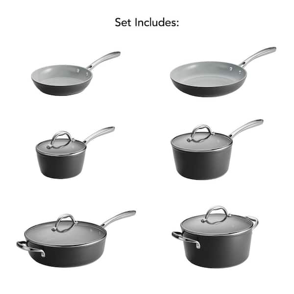 Tramontina Cookware Set Hard Anodized 10-Piece, 80123/006DS