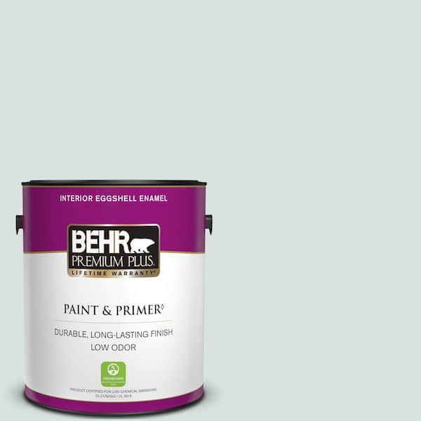 BEHR PREMIUM PLUS 1 gal. #730E-2 Sparkling Spring Eggshell Enamel Low Odor Interior Paint & Primer