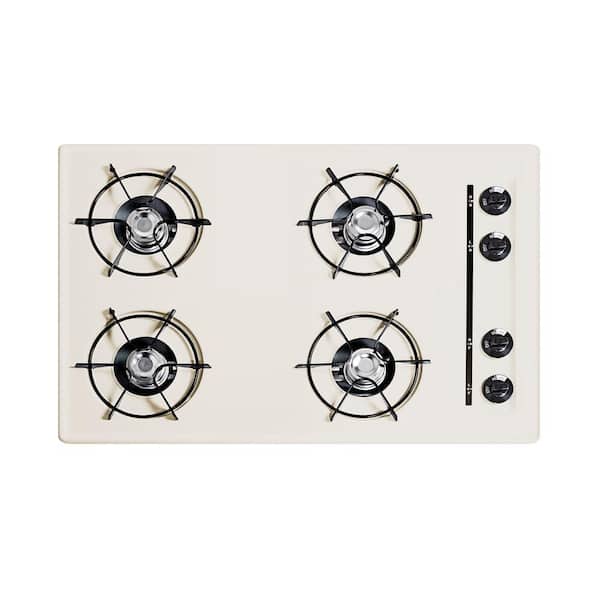 Summit Appliance 30 in. Gas Cooktop in Bisque with 4 Burners