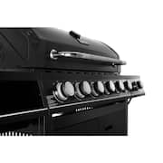 6-Burner Natural Gas Grill in Matte Black with TriVantage Multi-Functional Cooking System