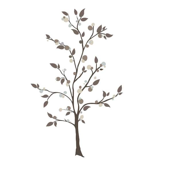 RoomMates 5 in. x 19 in. Mod Tree Peel and Stick Giant Wall Decals