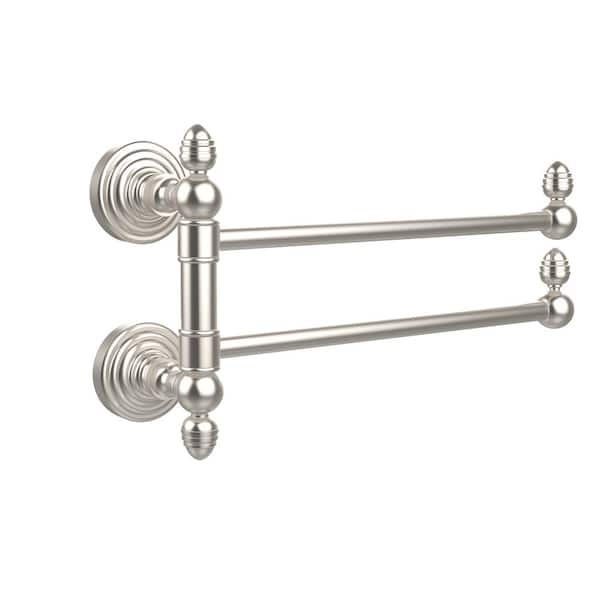 Allied Brass Waverly Place Collection 2 Swing Arm Towel Rail in Satin Nickel