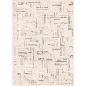 Urban Chic Ivory 5 ft. x 7 ft. Contemporary Area Rug