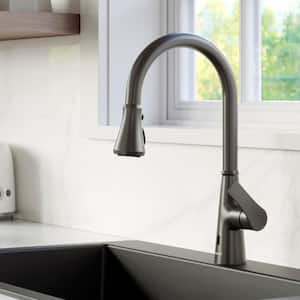 Kadoma Single Handle Touchless Pull-Down Sprayer Kitchen Faucet in Gunmetal Grey