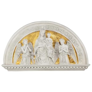 24 in. x 40 in. Blessed Union Renaissance Arch Sculptural Lunetta Wall Frieze
