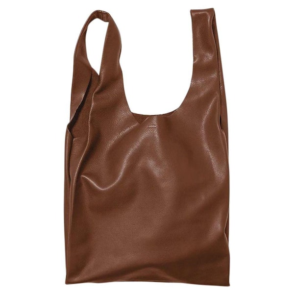 Home Decorators Collection Leather Tote Bag in Molases