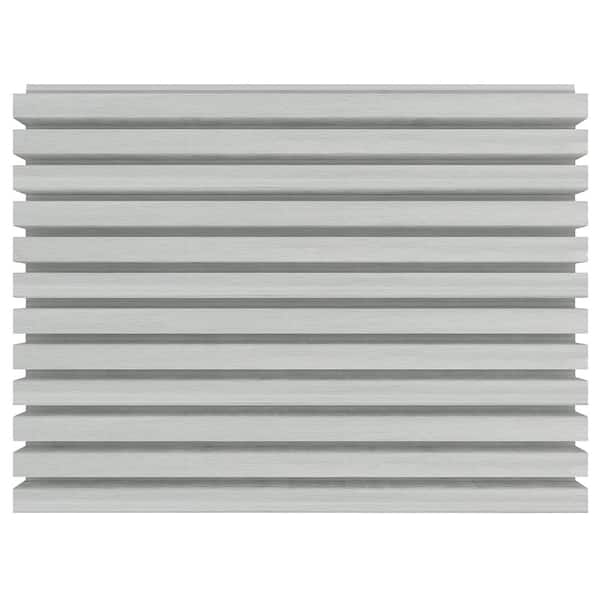 NewTechWood European Siding System 4.8 in. x 192 in. Composite Norwegian Board Siding in Icelandic Smoke White