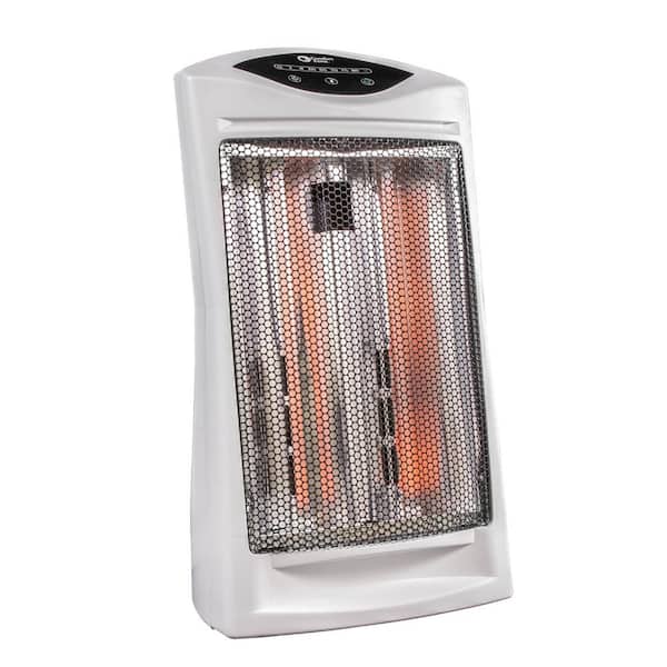 Comfort Zone 1500-Watt Electric Infrared Quartz Space Heater with Energy Save Mode