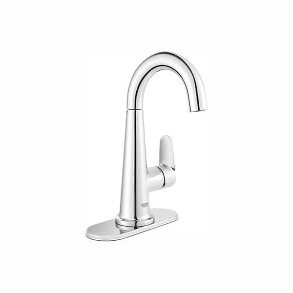Centerset Single-Handle Bathroom Faucet in StarLight Chrome GROHE Veletto 4 in 