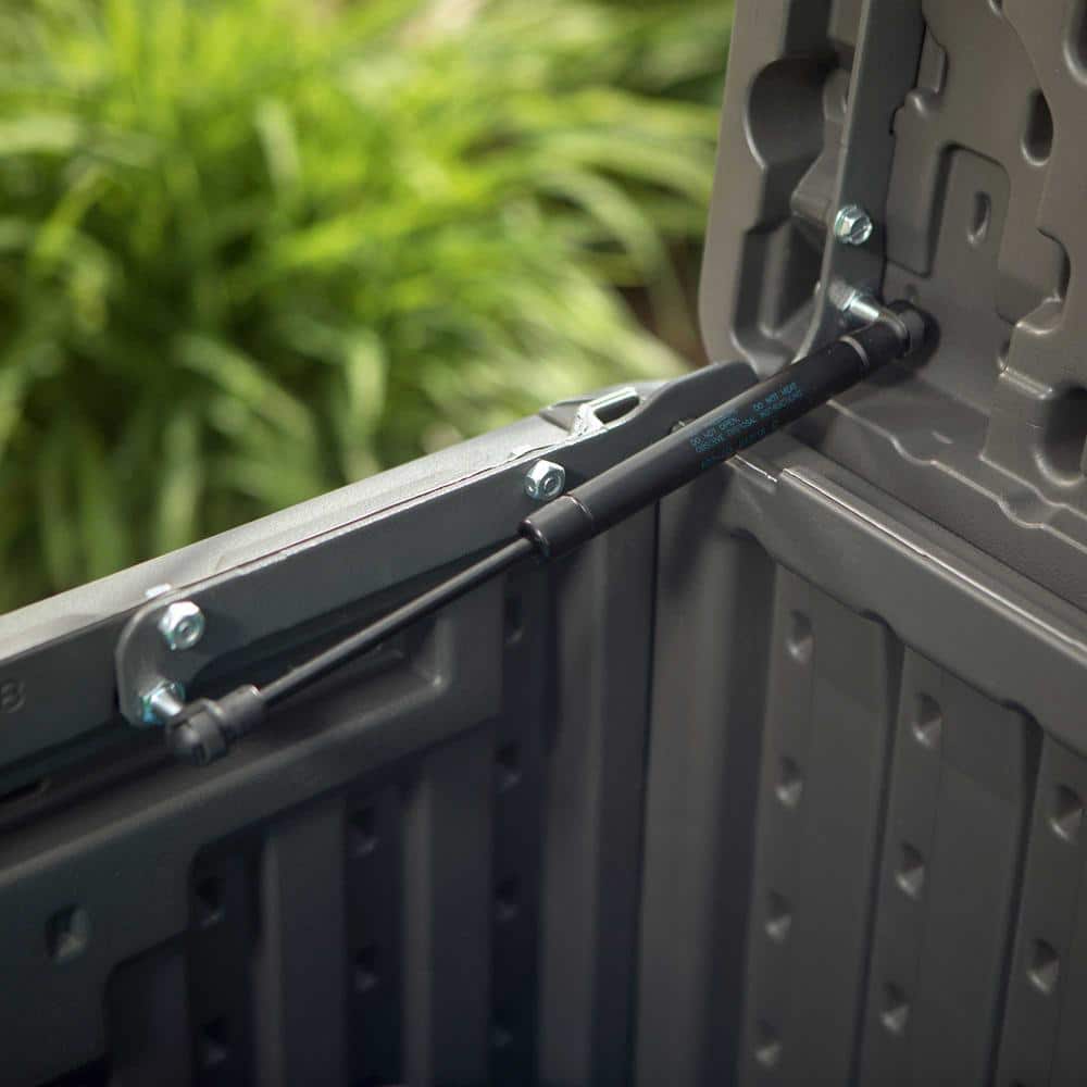 Gray Heavy Duty Lockable Plastic Deck Box, 60 in