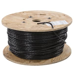 1000 ft. 2 Black Stranded CU USE-2 Cable