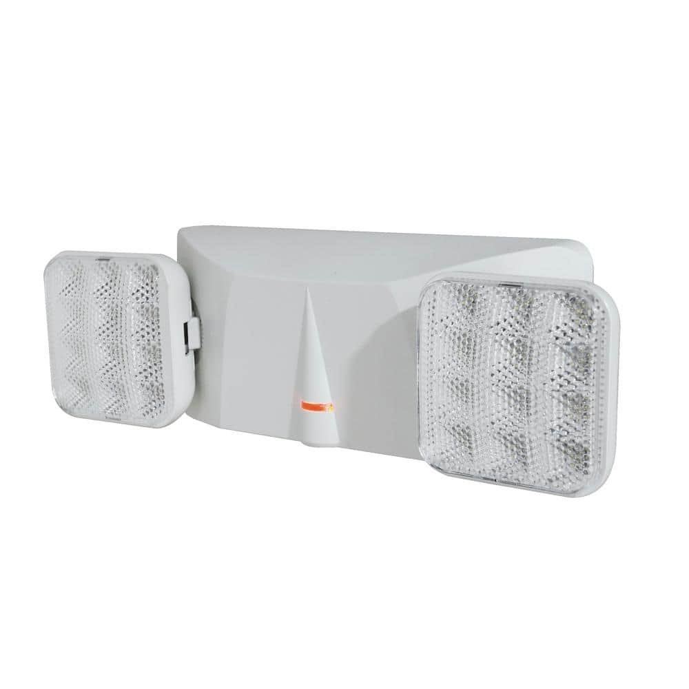 NICOR Adjustable White LED Emergency Light Fixture