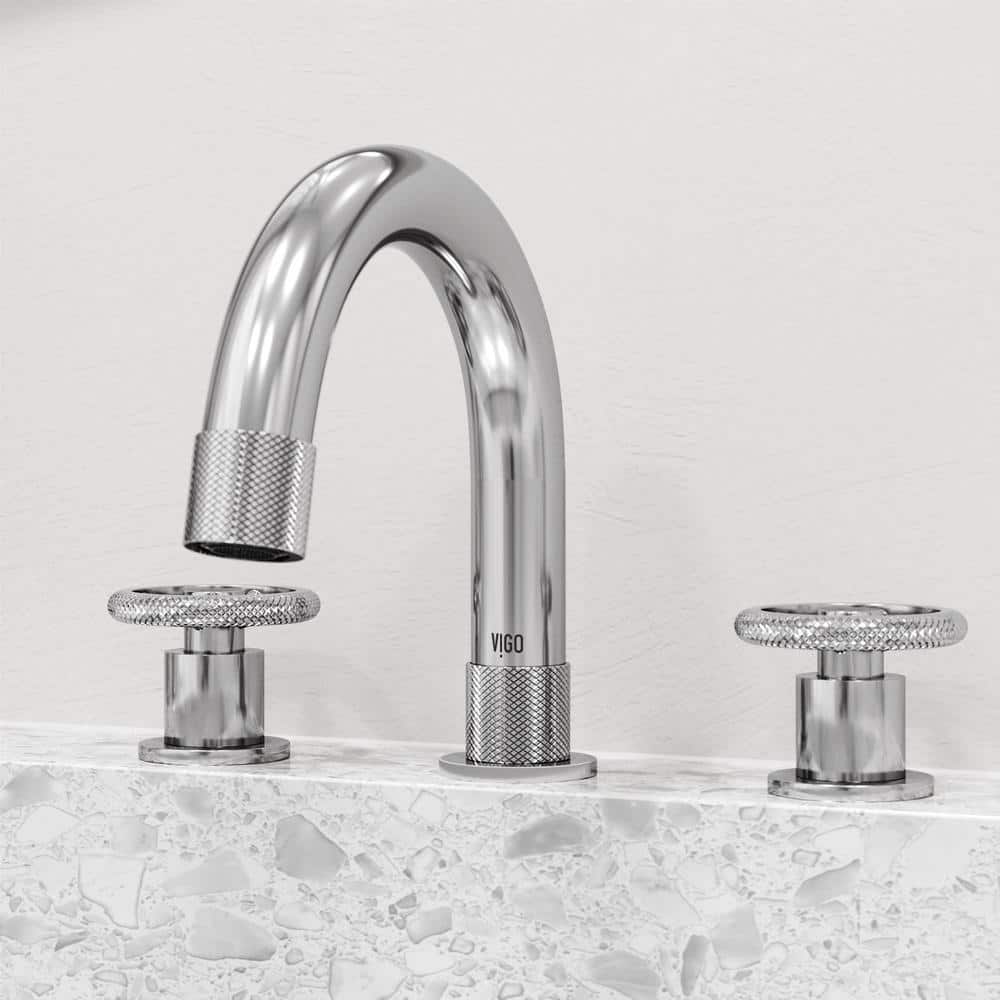 Wythe Chrome 8.5" Widespread Bathroom Faucet with Two Handles