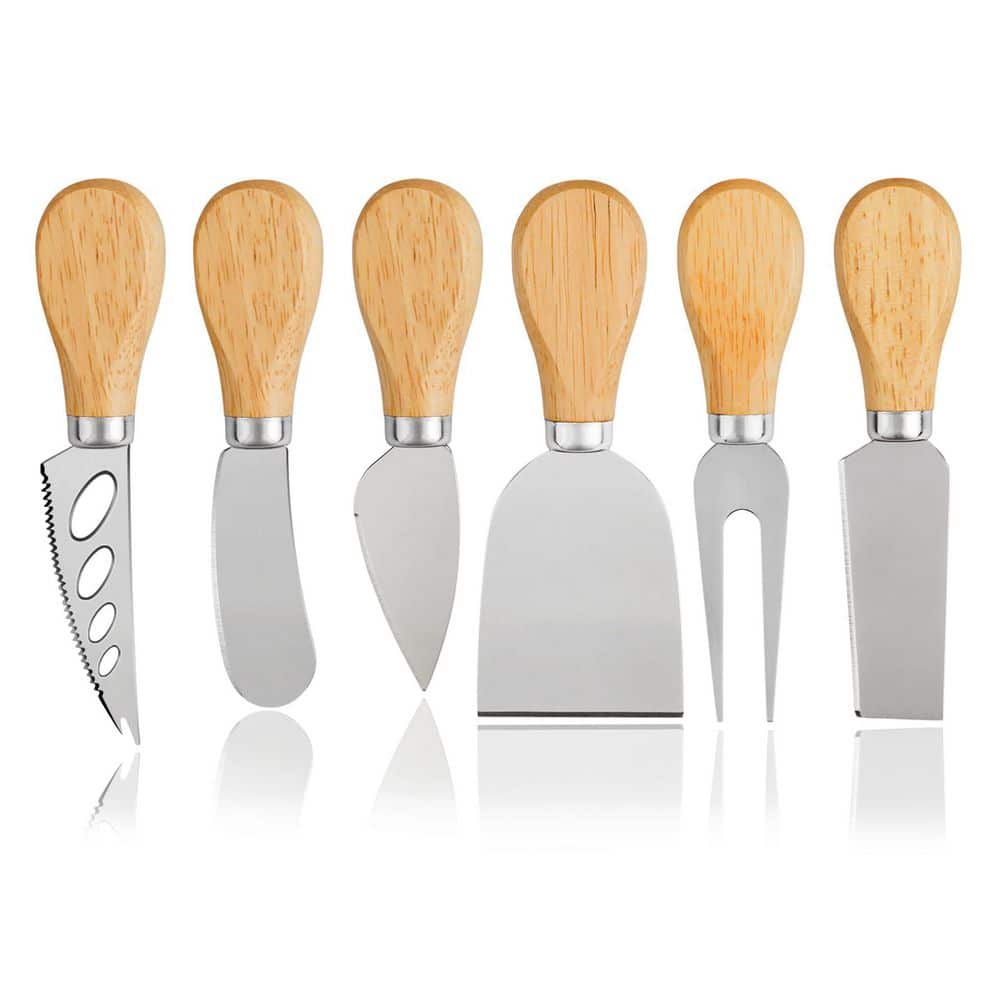 6-Piece Mini Stainless Steel Cheese Knife Set with Spreader, Fork and Slicer for Charcuterie Board price history on PriceWatchPro