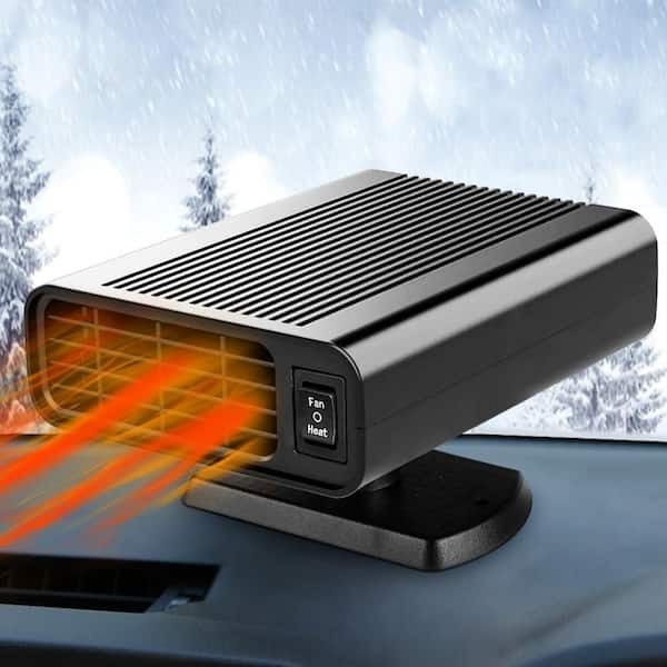 cigarette plug heater Unbranded 12V 150W 2-in-1 Defroster and Defogger Electric Car Heater,  Cigarette Lighter Plug-in, 1 Pack 27ISA11472